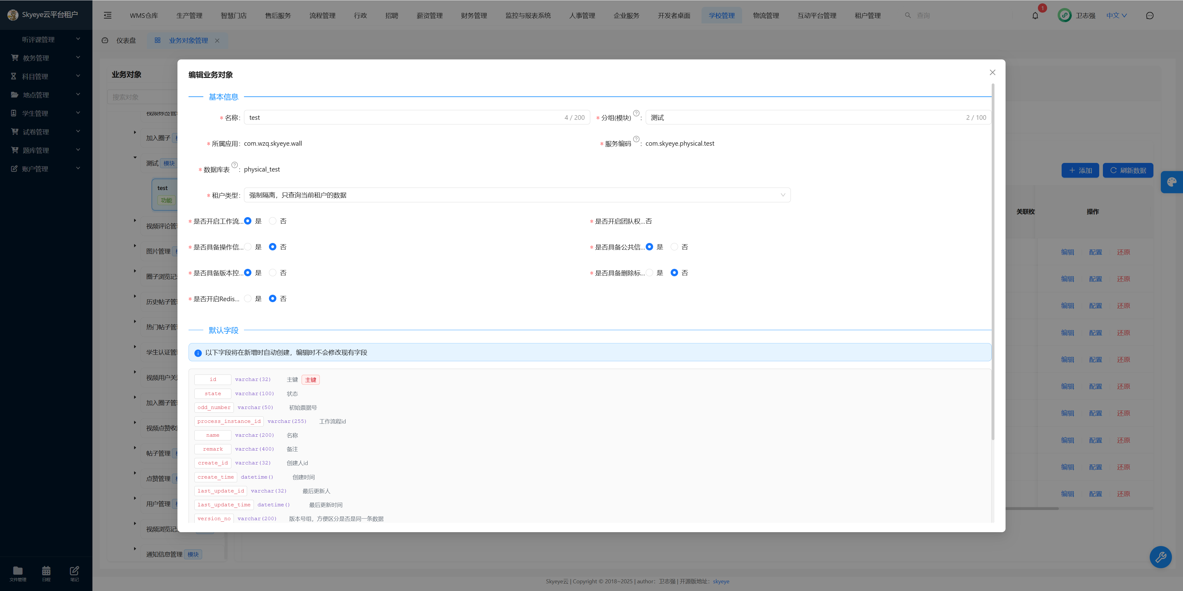 Skyeye 云零代码智能制造系统 - MES 模块 - Saas v3.18.4 发布