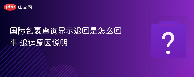 国际包裹退回原因及查询方法