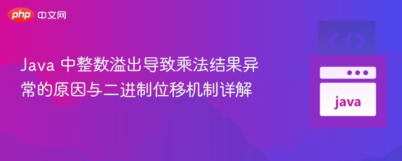 Java整数溢出原因与位移原理详解