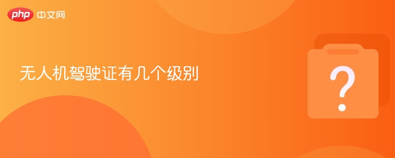 无人机驾驶证等级划分解析