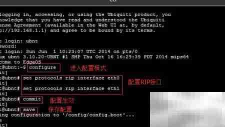 EdgeRouter RIP配置实例