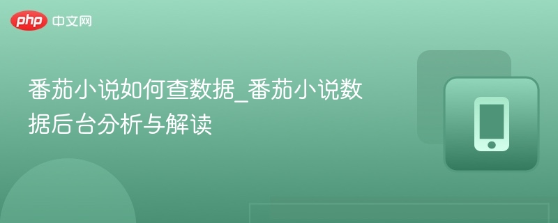 番茄小说数据查询工具与后台分析