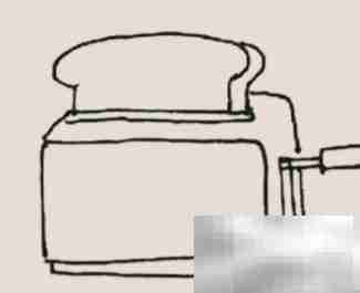 面包机简笔画守护教程