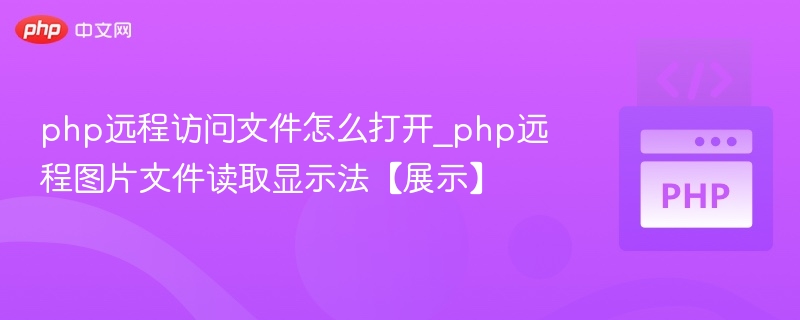 PHP远程文件读取与显示技巧