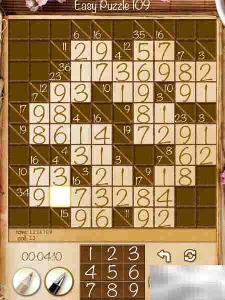 Real Kakuro新手攻略：Easy关卡