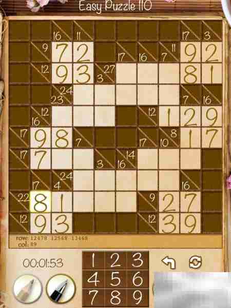 Real Kakuro新手攻略：Easy关卡
