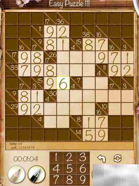 Real Kakuro新手攻略：Easy关卡