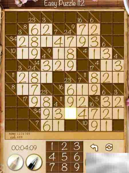 Real Kakuro新手攻略：Easy关卡