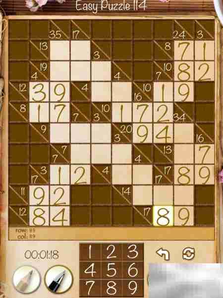 Real Kakuro新手攻略：Easy关卡