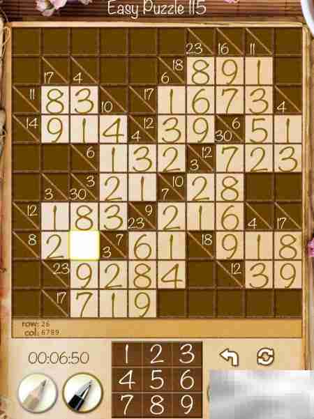 Real Kakuro新手攻略：Easy关卡