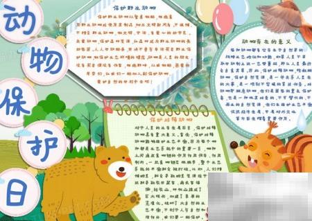 人与自然和谐共处手抄报制作教程