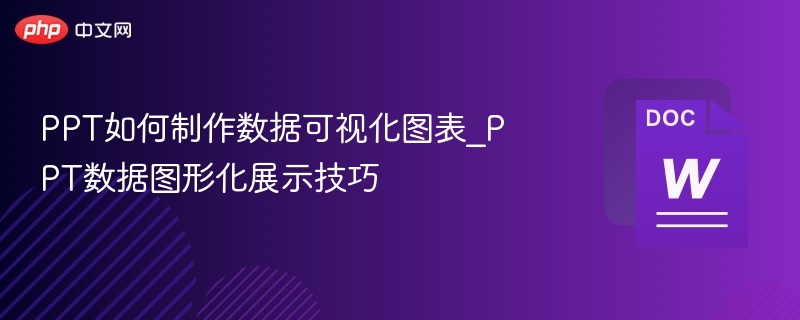PPT图表制作技巧与数据可视化方法