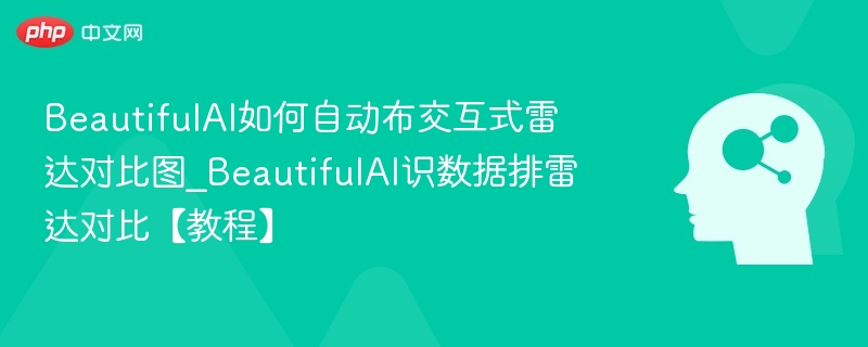 BeautifulAI交互式雷达图制作教程
