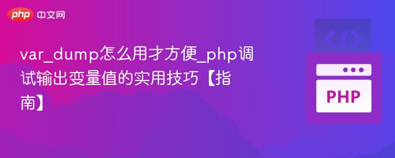 var_dump怎么用才方便_php调试输出变量值的实用技巧【指南】