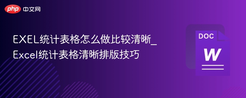Excel表格排版技巧大全