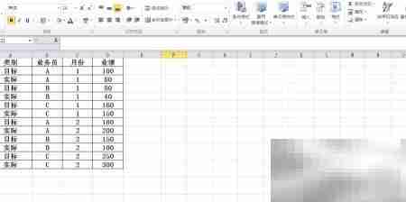 Excel透视表分析目标达成