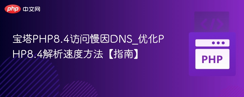 宝塔PHP8.4慢？DNS优化提速攻略