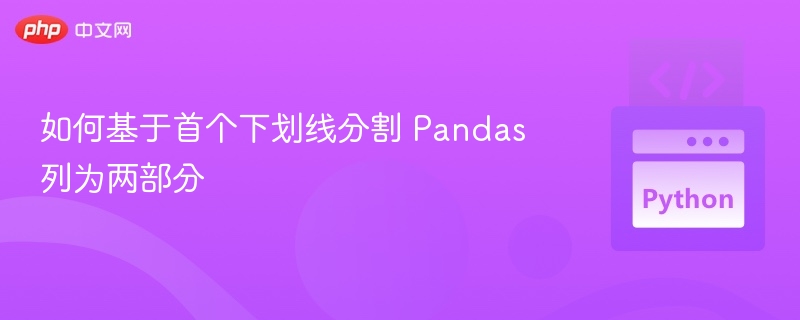 Pandas列下划线分割技巧详解