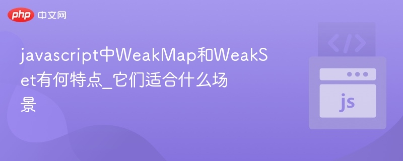 javascript中WeakMap和WeakSet有何特点_它们适合什么场景