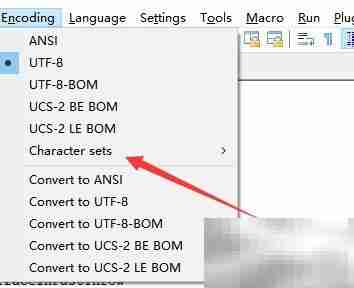 Notepad++设置阿拉伯语编码