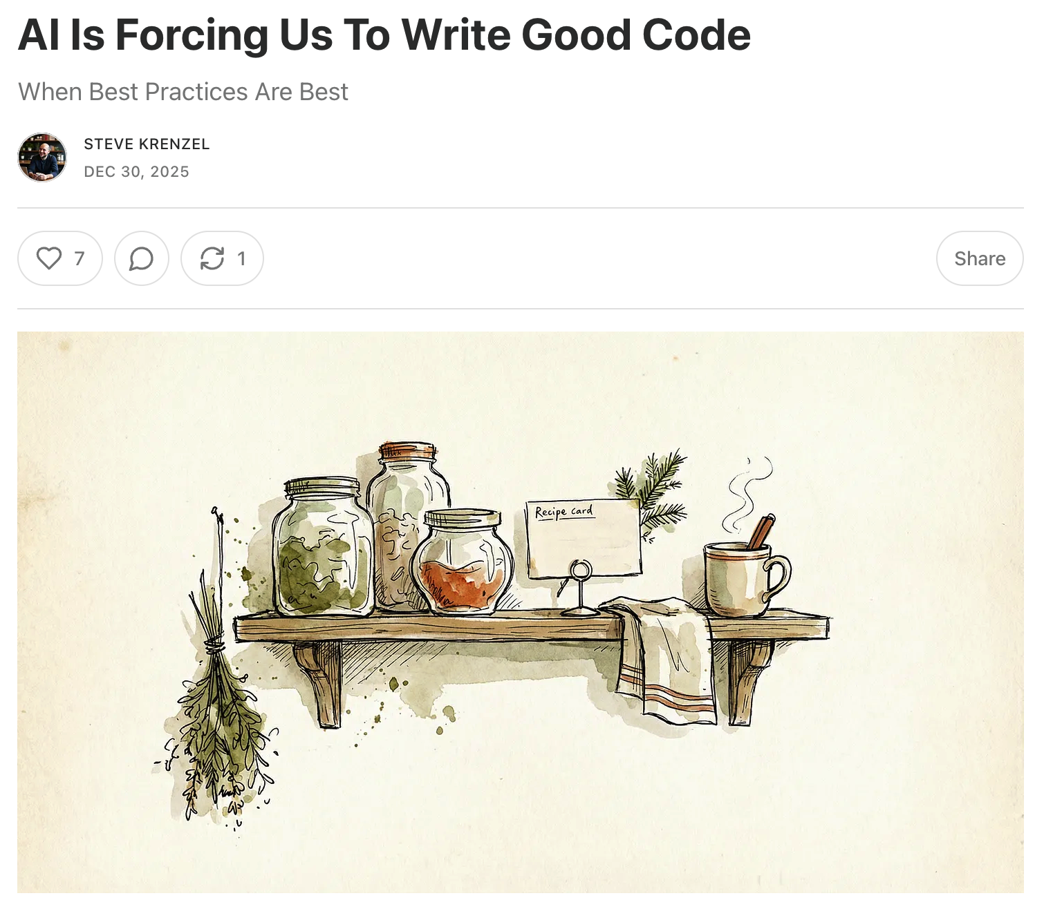 AI 正在迫使我们编写优质代码