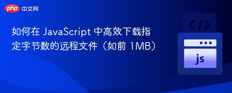 JS快速下载远程文件前1MB技巧