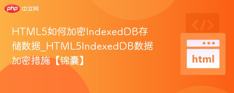 HTML5IndexedDB加密技巧分享