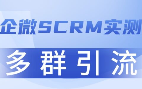 2025企业微信SCRM实测：多群引流提升转化