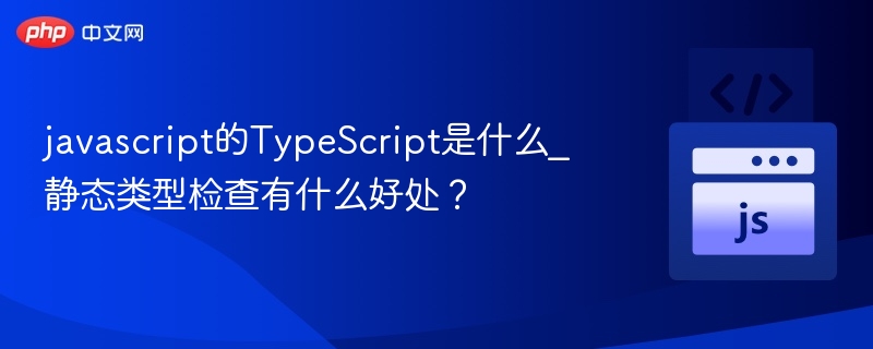 TypeScript添加静态类型检查，提升代码可维护性和开发效率。