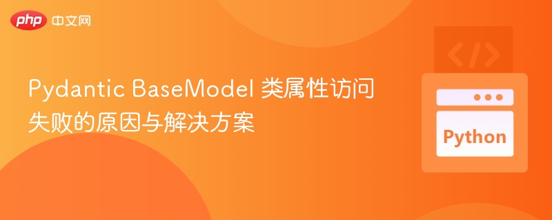 Pydantic BaseModel 类属性访问失败的原因与解决方案
