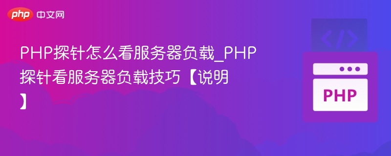 PHP探针查看服务器负载技巧
