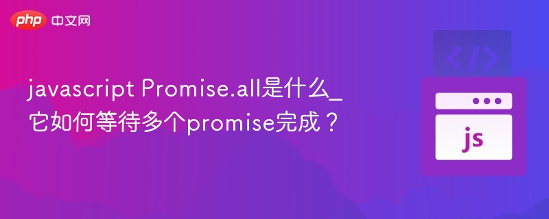 JavaScript Promise.all 作用及用法详解