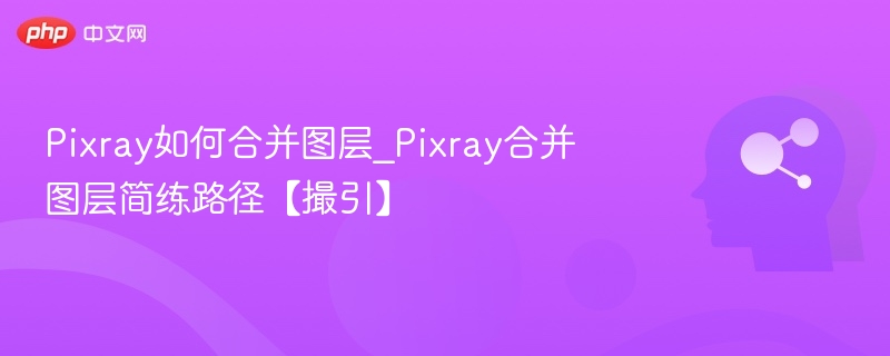 Pixray合并图层方法详解