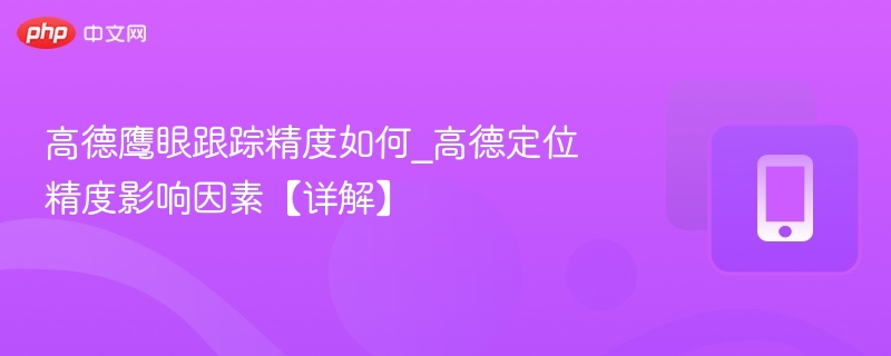高德鹰眼精度解析与影响因素