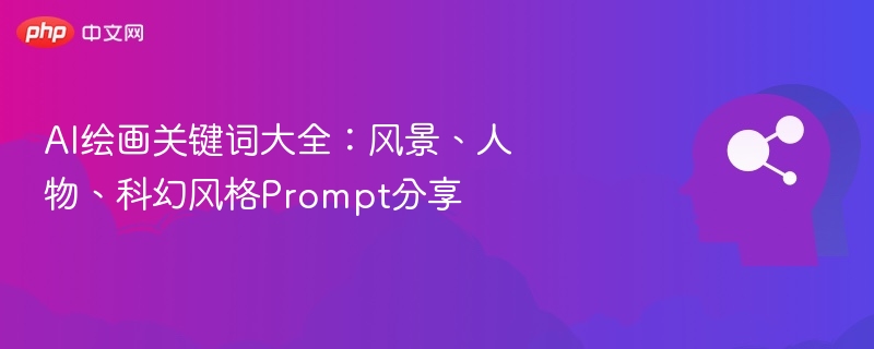 AI绘画关键词：风景人物科幻Prompt大全
