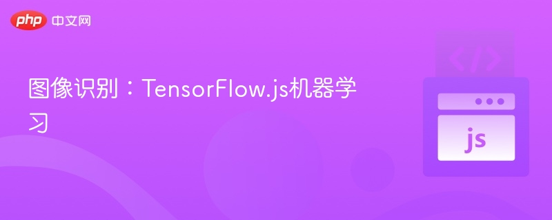 图像识别：TensorFlow.js机器学习