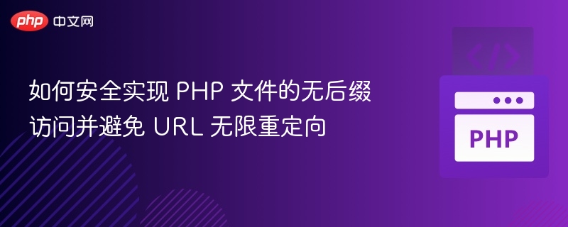 PHP无后缀访问安全配置方法