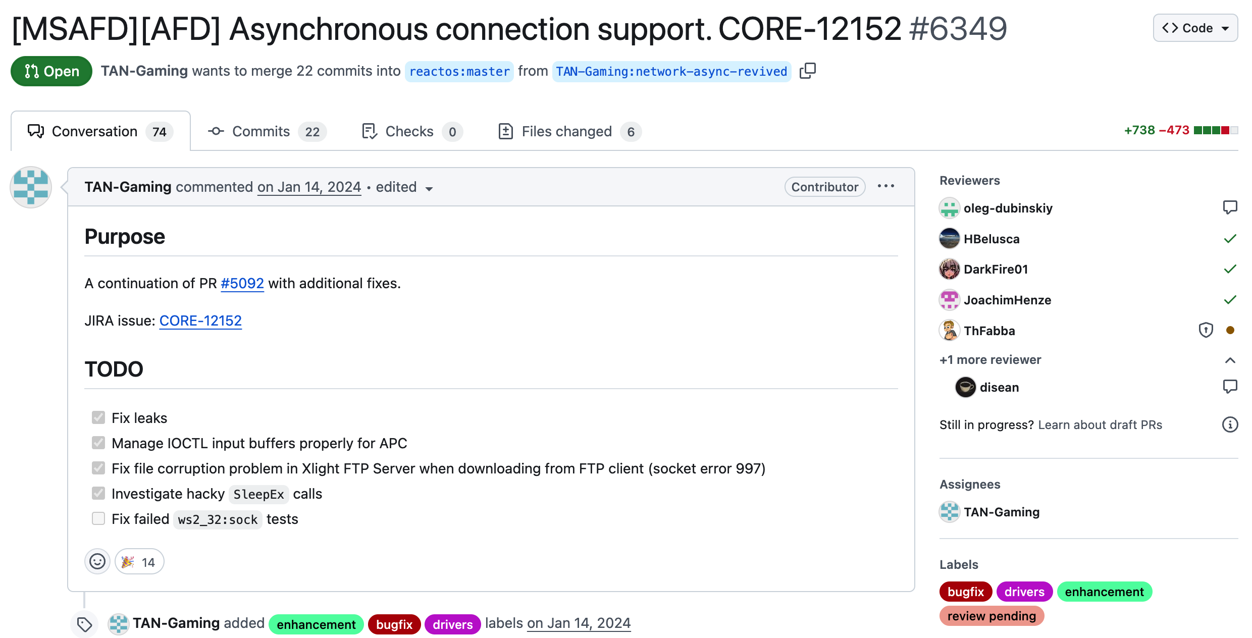 “开源 Windows” ReactOS 实现异步 TCP 连接支持