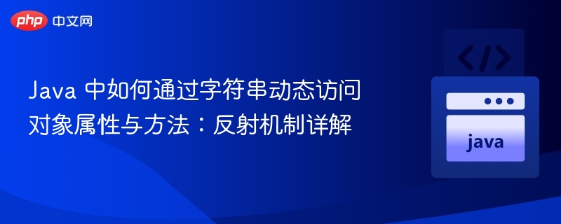 Java反射：通过字符串调用属性与方法