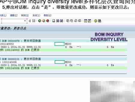 SAP中BOM多样化层次探究