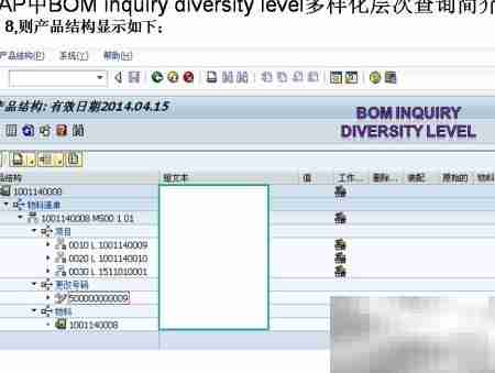 SAP中BOM多样化层次探究