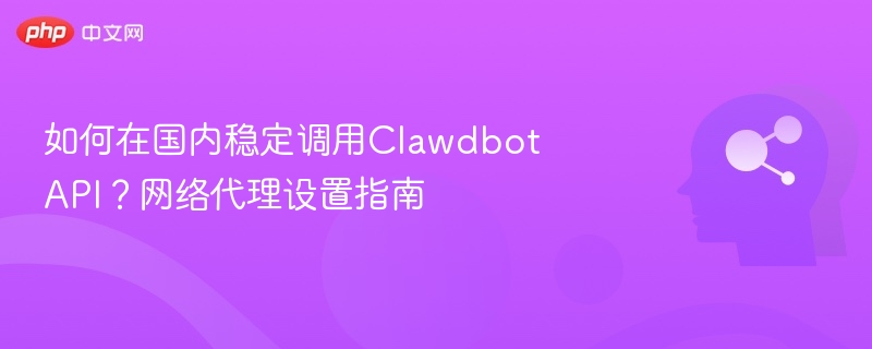 ClawdbotAPI稳定调用与代理设置教程