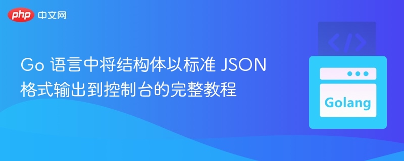 Go结构体转JSON输出详解