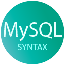 MySQL Syntax