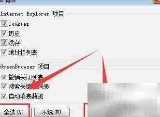 Green Browser清除浏览数据方法