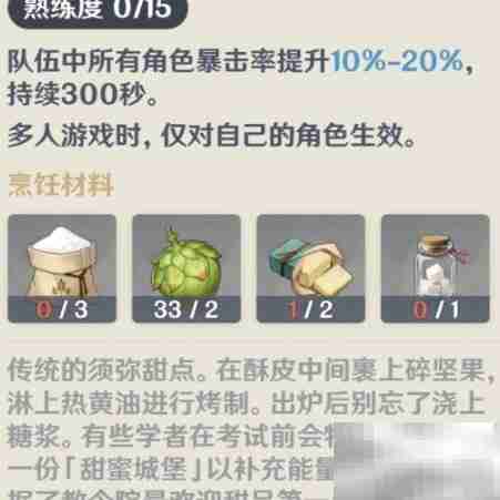 原神3.1食谱位置一览