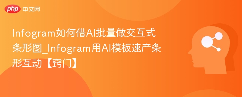 Infogram如何借AI批量做交互式条形图_Infogram用AI模板速产条形互动【窍门】