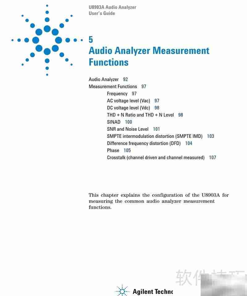 U8903A音频分析仪操作指南