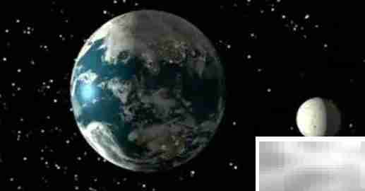 月球距地球约38.4万公里