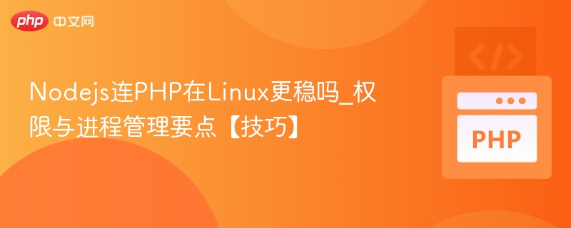 Node.js连接PHP，Linux下更稳定吗？权限与进程管理技巧